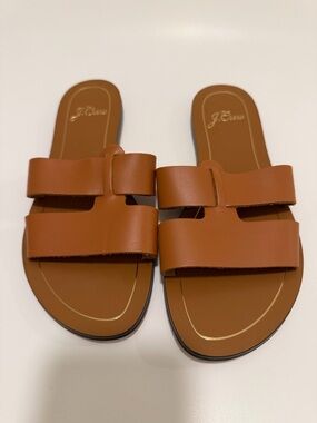 J. Crew Cyprus Italian Leather Sandals Size 6 NWOT